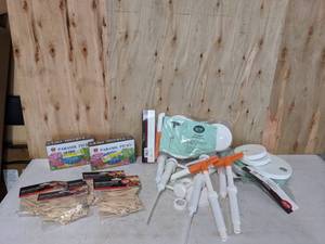 lot 382 image: Assortment of Parasol Picks, TableCraft Bamboo Temperature Marker Picks, Wide Mouth Maxi Pump Dispensers and More