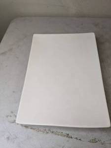 lot 359 image: Beautiful Set of (17) Rectangle Serving Platters with Curved Edges, White