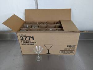 lot 374 image: Beautiful Set of (29) Libbey 3771 Embassy 5 oz. Cocktail Glasses