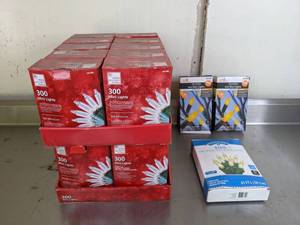 lot 401 image: New Assortment of Holiday Time, Halloween, and Home Accents Holiday String Lights, Mini ClearWarm White