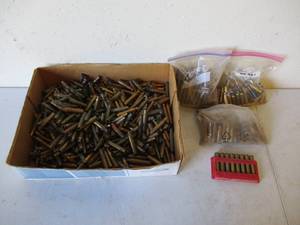 lot 41 image: Lot of Brass AmmoAmmunition Casings Supplies. Hunting Shot Gun supplies.
