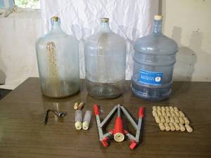 lot 55 image: Lot of Home Wine Making Supplies.