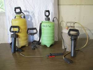 lot 64 image: Lot of Various Spray Pumps. Gardening.