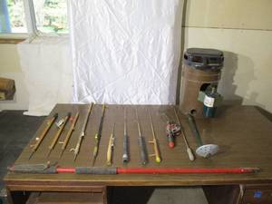 lot 65 image: Lot of Various Ice Fishing Supplies.