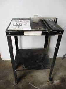 lot 128 image: Central Quality Industries Router Table  Saw Table with Instruction manual