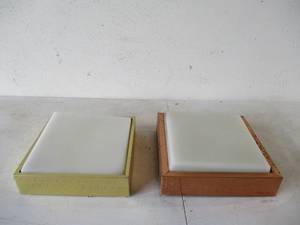 lot 154 image: Lot of 2 Vintage Milk Glass ceiling mount lights.