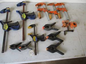 lot 167 image: Lot of various Clamps. Woodworking.