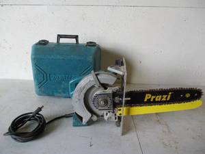 lot 173 image: MaKita 7 14 Circular Chainsaw and Case.