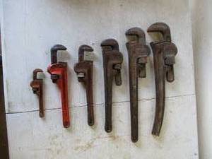 lot 179 image: Lot of various Pipe Wrenches
