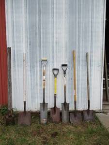 lot 227 image: Lot of various Digging Tools. Shovels. Gardening.