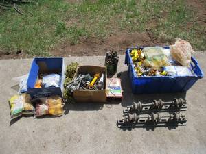 lot 237 image: Lot of Electrical Fence Parts. Farm Supplies.