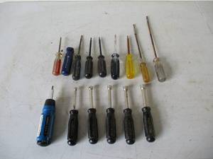 lot 251 image: Lot of Stanley Nut Drivers, Star bit Drivers, 1-multi purpose drivers.