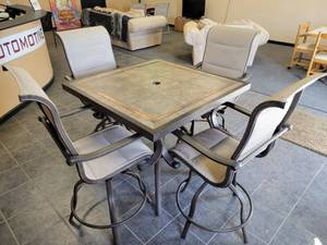 Sun Valley 5-Piece Aluminum Outdoor Patio Set