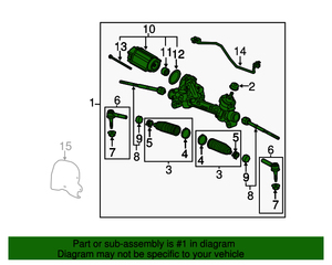 lot 184 image: NOS Genuine GM Steering Gear Assembly - Part No. 20857570