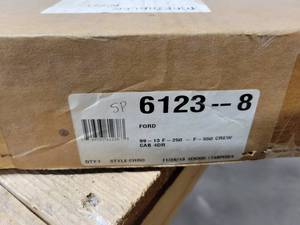 lot 215 image: Ford Stampede Chrome Window Deflectors - Part No.  6123-8 - Fits 1999-2016 Ford Super Duty