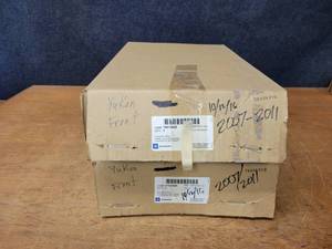 lot 277 image: (Lot of 2 Sets) Genuine GM Mud Flap Kits - Part No. 19212820 - Fits 2002-2014 Chevrolet Tahoe and GMC Yukon