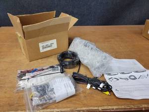 lot 313 image: NEW Rostra 250-8801-CMOS RearSight Rear-View Mirror w 3.5 TFT LCD Monitor - Temperature Readout, Compass Readout & RearSight Backup Camera