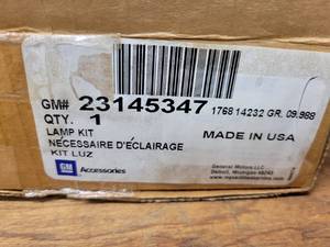 lot 285 image: NOS - Genuine GM Truck Box Lamp Kit - Fits 2014 & 2015 GM 150025003500 Trucks - Part No. 23145347