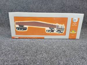 lot 80 image: CORGI Heavy Haulers International Transtar Cabover Semi w Girder Load 150 Scale Diecast Model