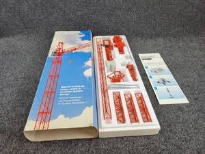 lot 89 image: Conrad MAN Wolff Trolley Jib Tower Crane Wolffkran 187 Scale Diecast Model - Stands about 24 when Complete