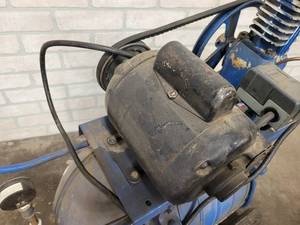 Vintage Air Compressor - Tank was Originally an Oxygen Tank for Bombers During WW2 Many of them were converted into Air Compressors