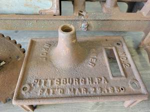 Antique John Wagner No. 2 Sausage Press - Overall 32 Long - Patent 1859