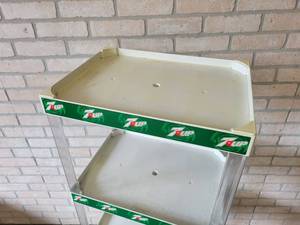 Vintage 7-UP Plastic Store Display - 48 x 18.5 x 14