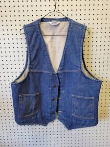 Vintage 1970�s Dickies Vaquero Sherpa Lined Vest Size XL