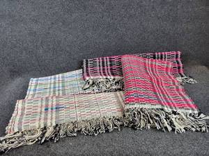 Lot of (4) New Rag Rugs - About 27 x 34 Each