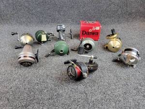 Lot of Fishing Reels - Mitchell, Daiwa, Zebco, Johnson