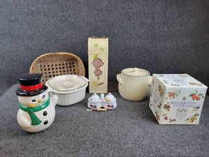 Snowman Cookie Jar, Wine Glasses and More