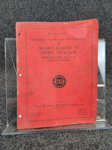 Massey Harris 33 Diesel Care & Operation Manual