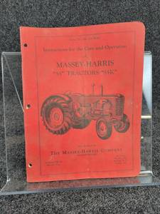 Massey Harris 55 and 55K Care & Operation Manual