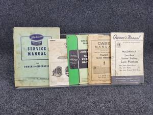 Lot of (5) Vintage Manuals - John Deere, Ford, Chelsea, Case and IH