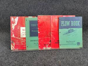 Lot of (5) Vintage Manuals - IH, New Holland, Ferguson  Ford