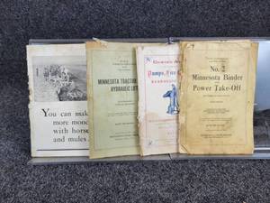 Lot of (4) Vintage Manuals - Jim Dandy Horse Tack, Minnesota, Cowing & Co
