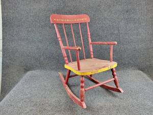 Small Vintage Decorative Childs Rocking Chair - About 25 Tall