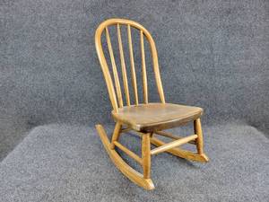 Small Vintage Decorative Childs Rocking Chair - About 24 Tall