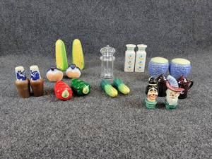 Large Assortment of Salt & Pepper Shakers