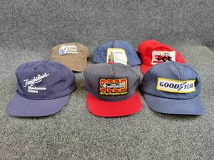 Lot of (6) Vintage Caps - Cenex Land o Lakes Seed, Freightliner, Goodyear and More