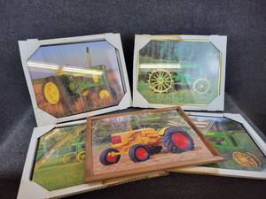 Lot of (5) John Deere and Minneapolis Moline Pictures - 16 x 20