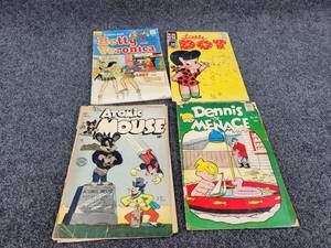 Lot of (4) Vintage 10� & 12� Comic Books