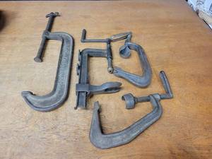 12 C-Clamp and (3) Valve Spring Compressor Clamps