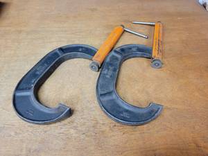 Pair of Heavy Duty Jorgensen 8 C-Clamps - Model 828