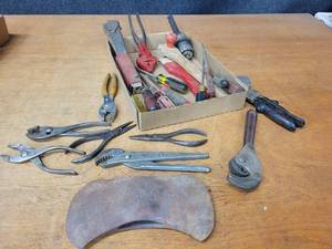 Lot of Hand Tools - Bledsoe Pilers, Minneapolis , Axe Head and More