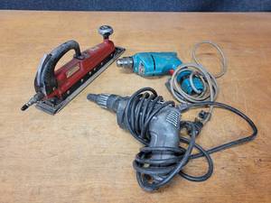 Ingersoll Rand Sander, Makita Drill and B&D Screw Gun