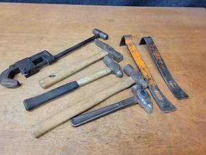 Large Pipe Cutter, Hammers and Bars