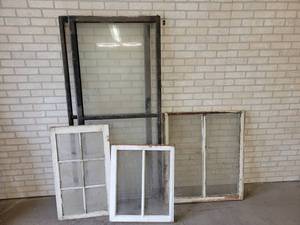 Lot of (5) Vintage Windows - Largest is 72 x 30