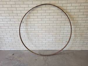 Large Antique Steel Wagon Wheel Band - Nice Perfect 54 ID Circle - 1.75 Width - Would be great to mount a vintage sign
