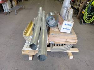 Pallet Lot of Gable Vents, Duct Work and More
